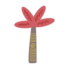 Tree icon vector symbol for nature, ecology and environment in a flat color illustration