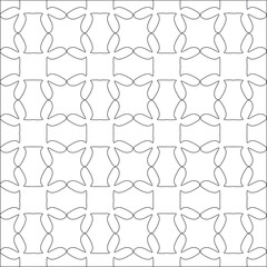 Vector pattern with symmetrical elements . Modern stylish abstract texture. Repeating geometric tiles from striped elements.