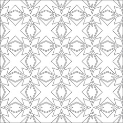 Vector pattern with symmetrical elements . Modern stylish abstract texture. Repeating geometric tiles from striped elements.