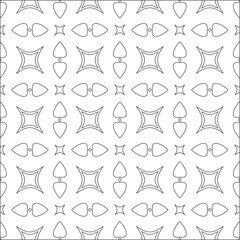 Vector pattern with symmetrical elements . Modern stylish abstract texture. Repeating geometric tiles from striped elements.