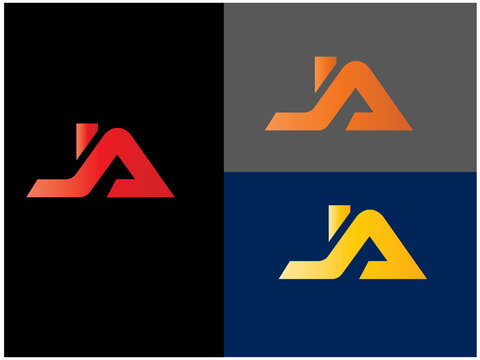  Hello, Initial JA letter logo. this logo file EPS+Ai+JPG