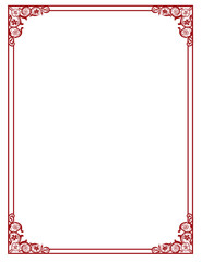 Russian vintage background with Slavic ornament