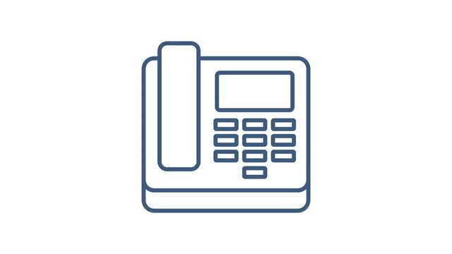 Office icon. Web icon set. Office, great design for any purposes. Motion graphics.
