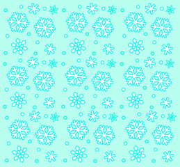 seamless background with snowflakes