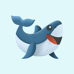 CUTE SHARK FOR CHARACTER, ICON, LOGO, STICKER AND ILLUSTRATION.