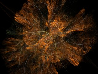 Imaginatory fractal background generated Image