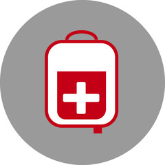 Fototapeta premium First aid box, medicine box, Stethoscope and syringe, medical equipment