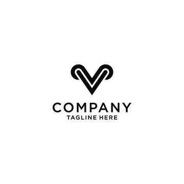logo V design vector