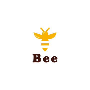 bee logo design animal