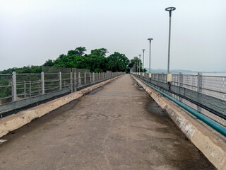 Manderia dam bridge in Rourkela, outdoor park.