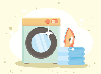 washing machine and iron