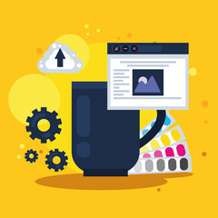 webpage template design items