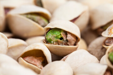 toasted crispy pistachios sprinkled with salt