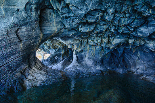 The Marble Caves (Capilla de Mármol), Rio Tranquilo, Aysen, Patagonia, Chile