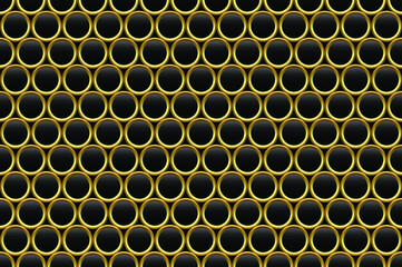 Golden luxury background with circles. Vector illustration.