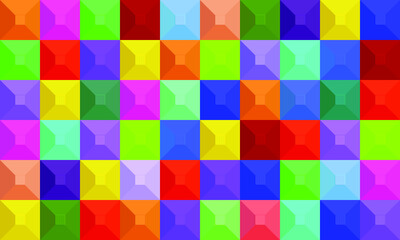 Colorful geometric
background. Mosaic tiles. Vector illustration. 