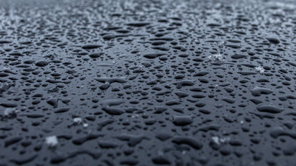 Water Droplets on a metal Surface