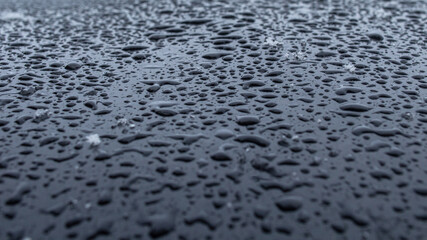 Water Droplets on a metal Surface