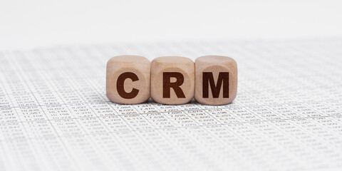 There are cubes on the reporting documents with the inscription - CRM