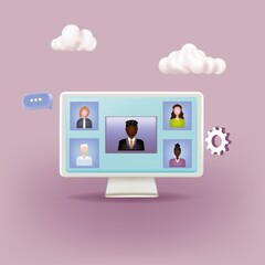 Video conference, online meeting, group video call