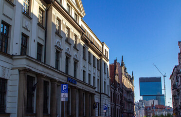 Fototapeta premium Katowice, Kontrast w architekturze