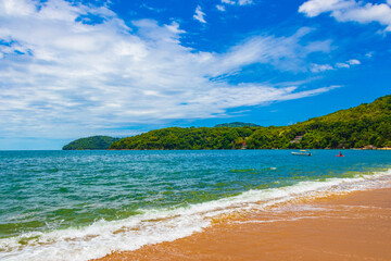 Big tropical island Ilha Grande Praia de Palmas beach Brazil.