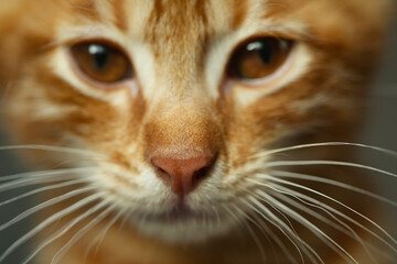 the red cat's nose,face macro