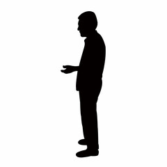 a man body silhouette vector