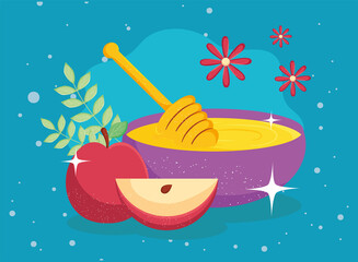 apple and sweet honey