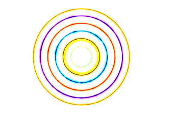 soft lights trails with multicolored LED