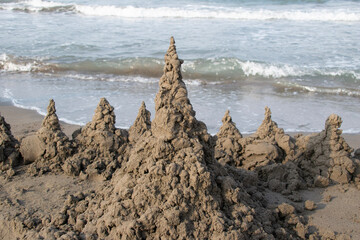 sand castle on the beach