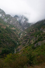 landscape with fog