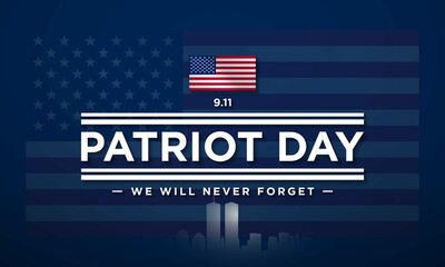 Patriot Day Background Design. Vector Illustration.