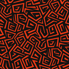 Seamless pattern with safari geometric ornament. Abstract modern endless texture background. Vector illustration.