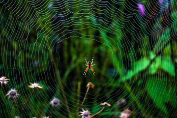 Araña en el bosque