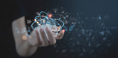 Internet of Things, IoT, global network technology, digital marketing, software development, big...