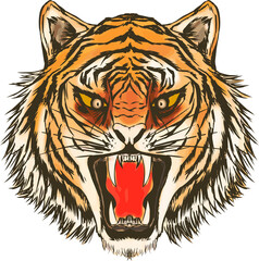 リアルな力強い虎