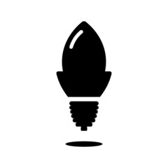 light bulb on a white background