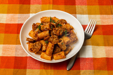 イタリアンパスタ　Italian pasta with simple tomato sauce