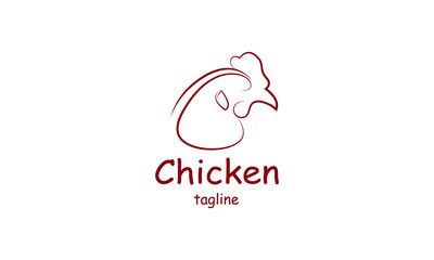 Premium vector chicken, rooster, chicken farm, fastfood, logo design template