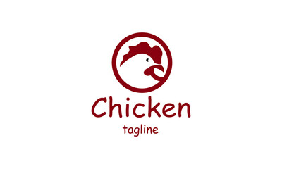 Premium vector chicken, rooster, chicken farm, fastfood, logo design template