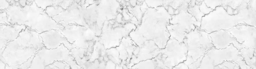 Obraz premium Panorama natural white marble stone texture for background or luxurious tiles floor and wallpaper decorative design.Marble with high resolution.