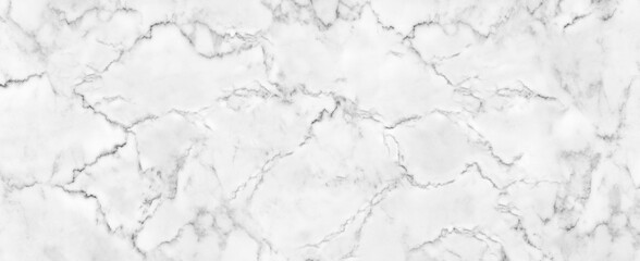 Obraz premium Panorama natural white marble stone texture for background or luxurious tiles floor and wallpaper decorative design.Marble with high resolution.