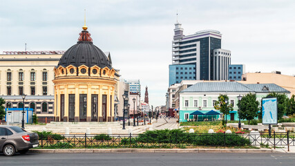 Rotunda on Peterburgskaya Street in Kazan, Russia
