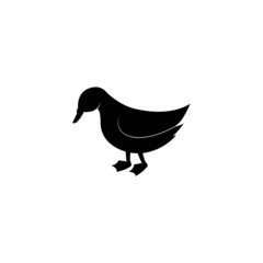 Duck logo vector icon template