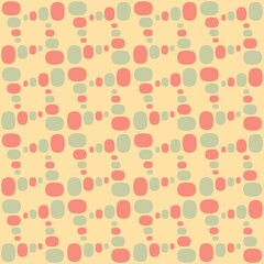 Rounded abstract seamless pattern - accent for any surfaces.