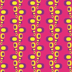 Rounded abstract seamless pattern - accent for any surfaces.