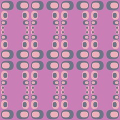 Rounded abstract seamless pattern - accent for any surfaces.