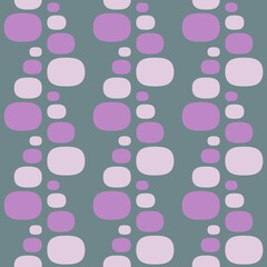 Rounded abstract seamless pattern - accent for any surfaces.