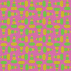 Rounded abstract seamless pattern - accent for any surfaces.